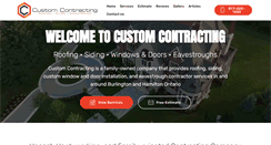 Desktop Screenshot of custom-contracting.ca