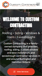 Mobile Screenshot of custom-contracting.ca